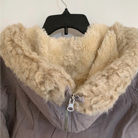 Faux Fur Jacket with split hood - Picture 1 of 6
